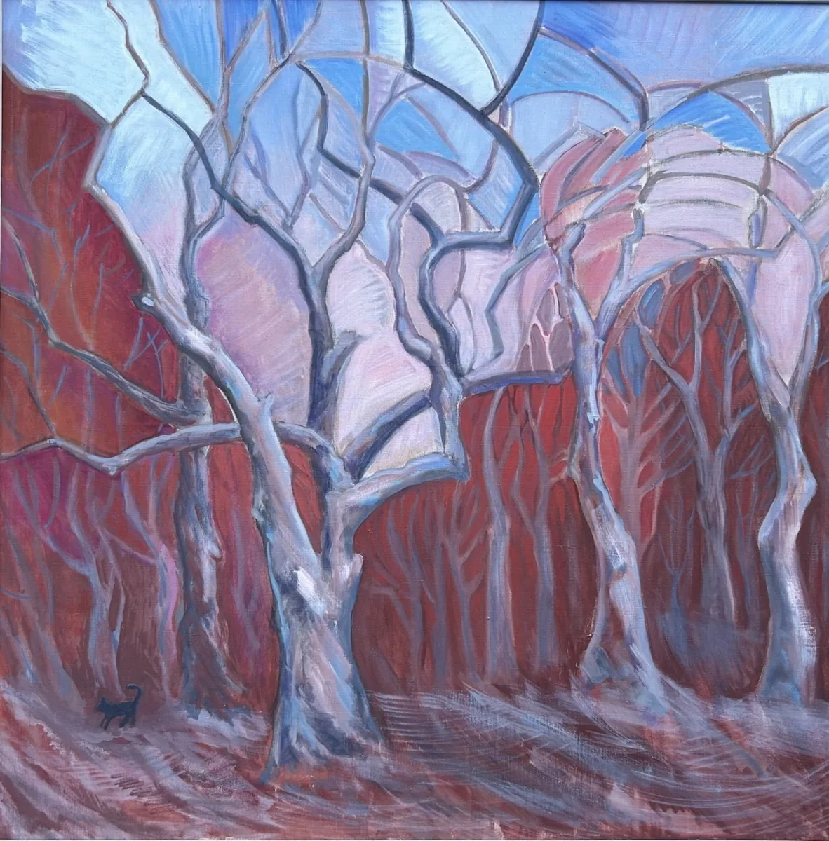 Сад. 2025. Холст, масло. 100х100