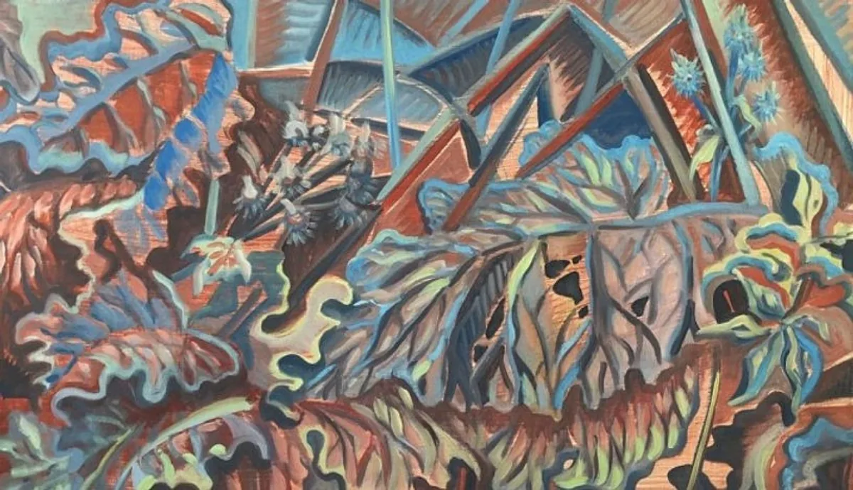 Лопухи. Вдоль Оки. 2020. Холст, масло. 60х100
