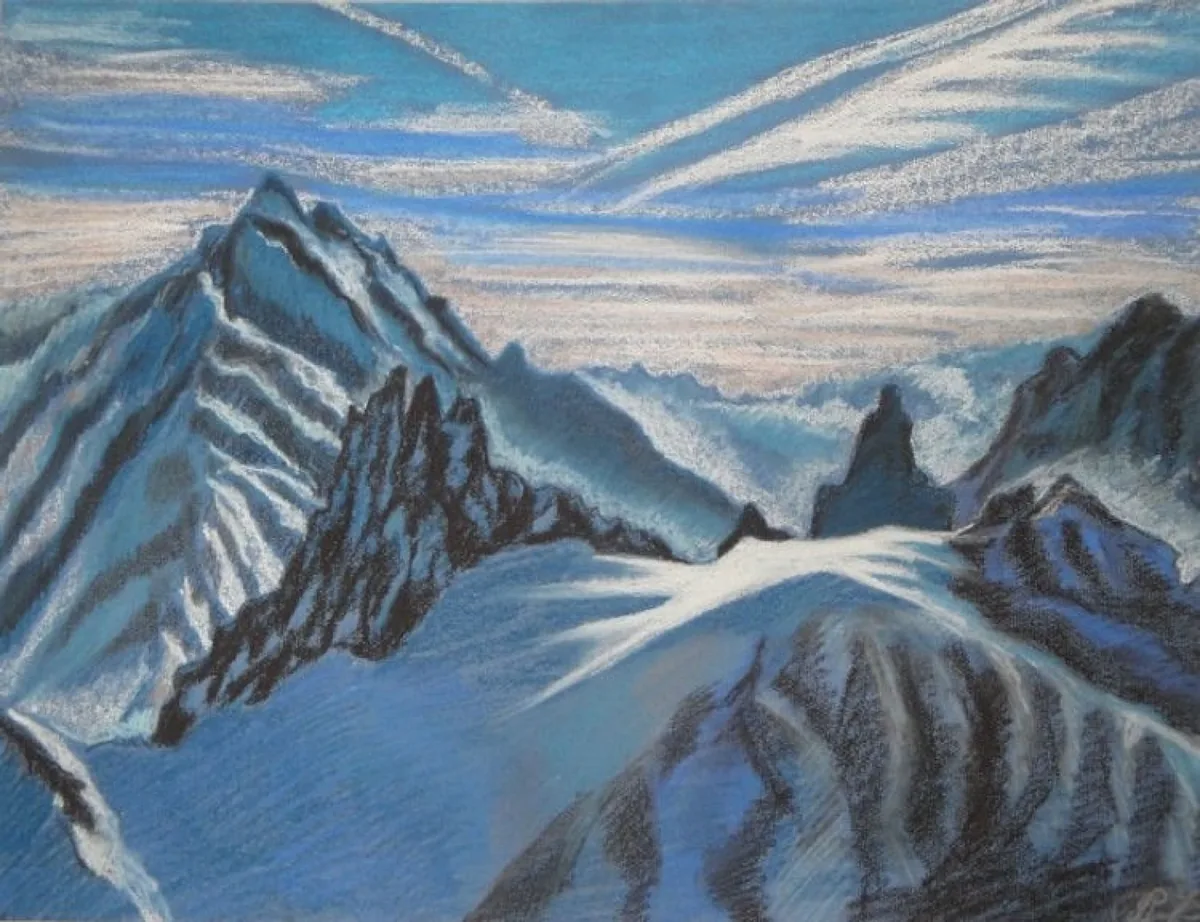 Будда. Швейцария. 2010. Бумага, пастель. 51х63