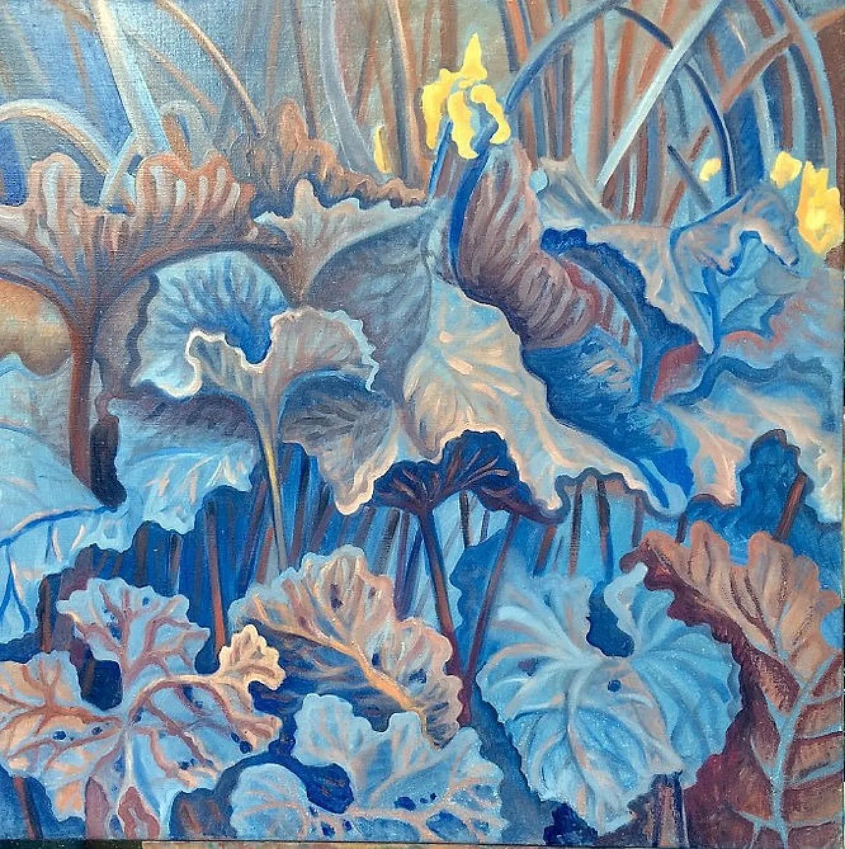 Утренняя свежесть. 2018. Холст, масло. 80х80