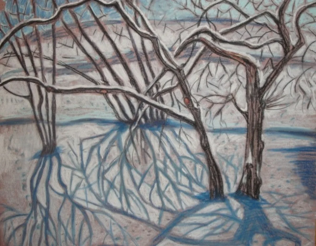 Тени. 2012. Бумага, пастель. 60х74