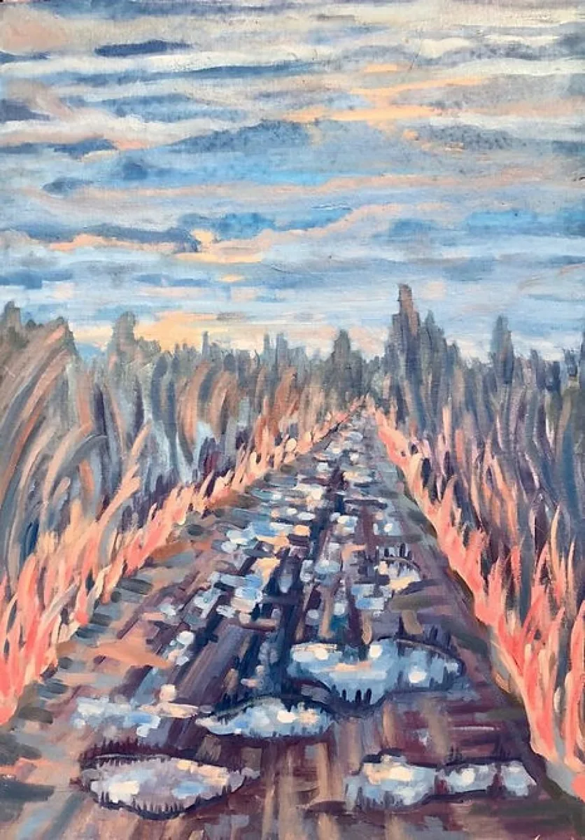 Лужи. 2019. Холст, масло. 80х60