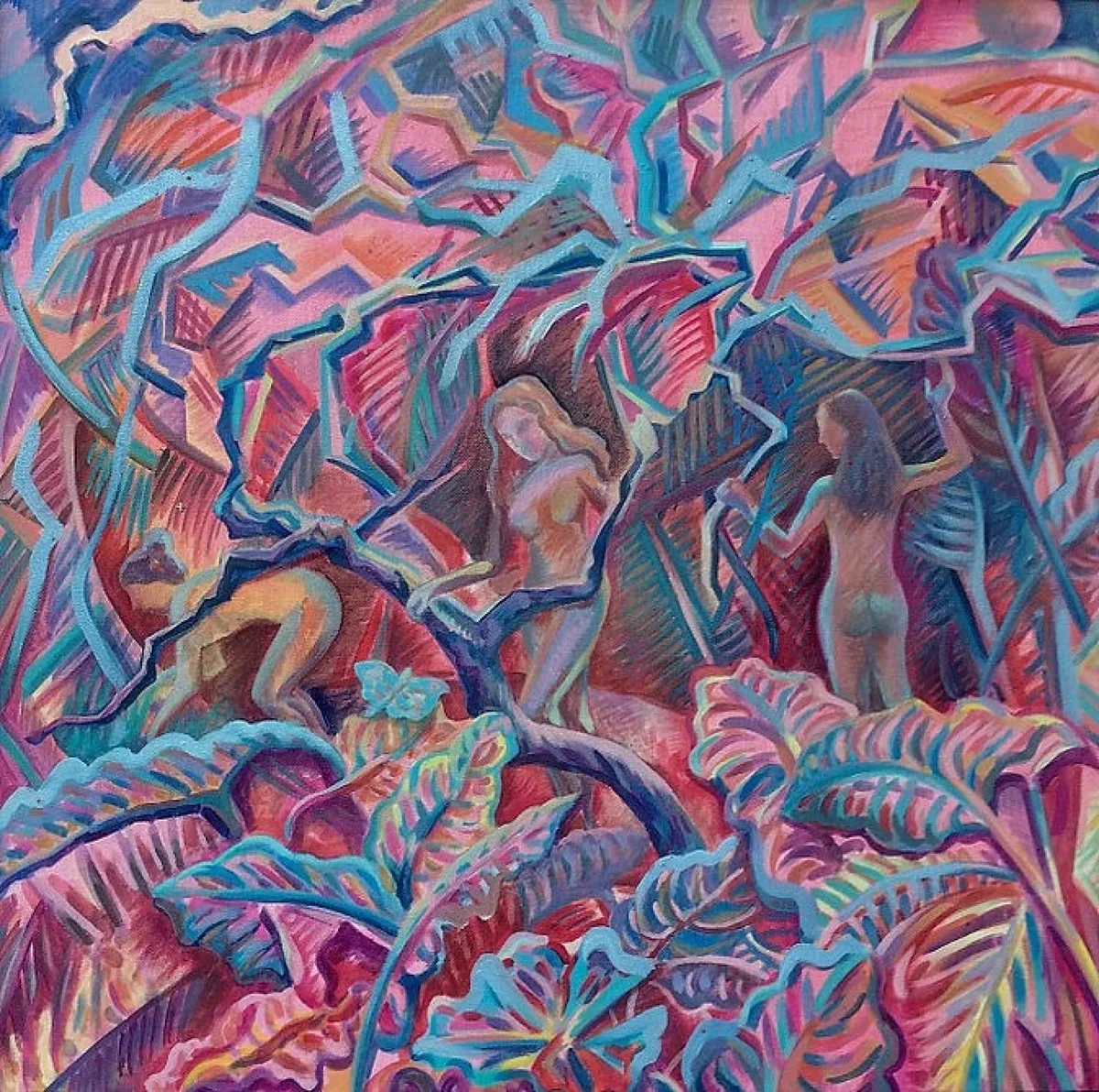 В джунглях. 2017. Холст, масло. 60х60