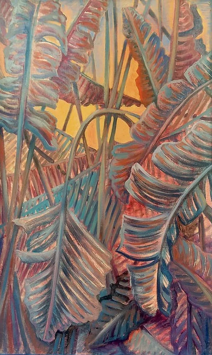 Тропический зной. 2018. Картон, масло. 80х50