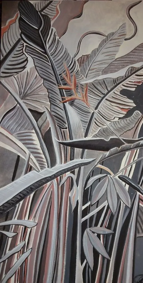 Тропики. 2013. Холст на картоне, темпера. 80х40