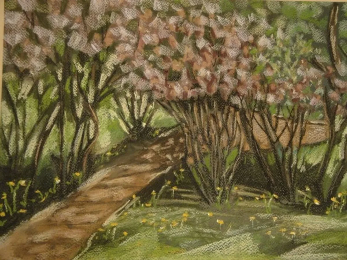Сирень. 2011. Бумага, пастель. 30х40