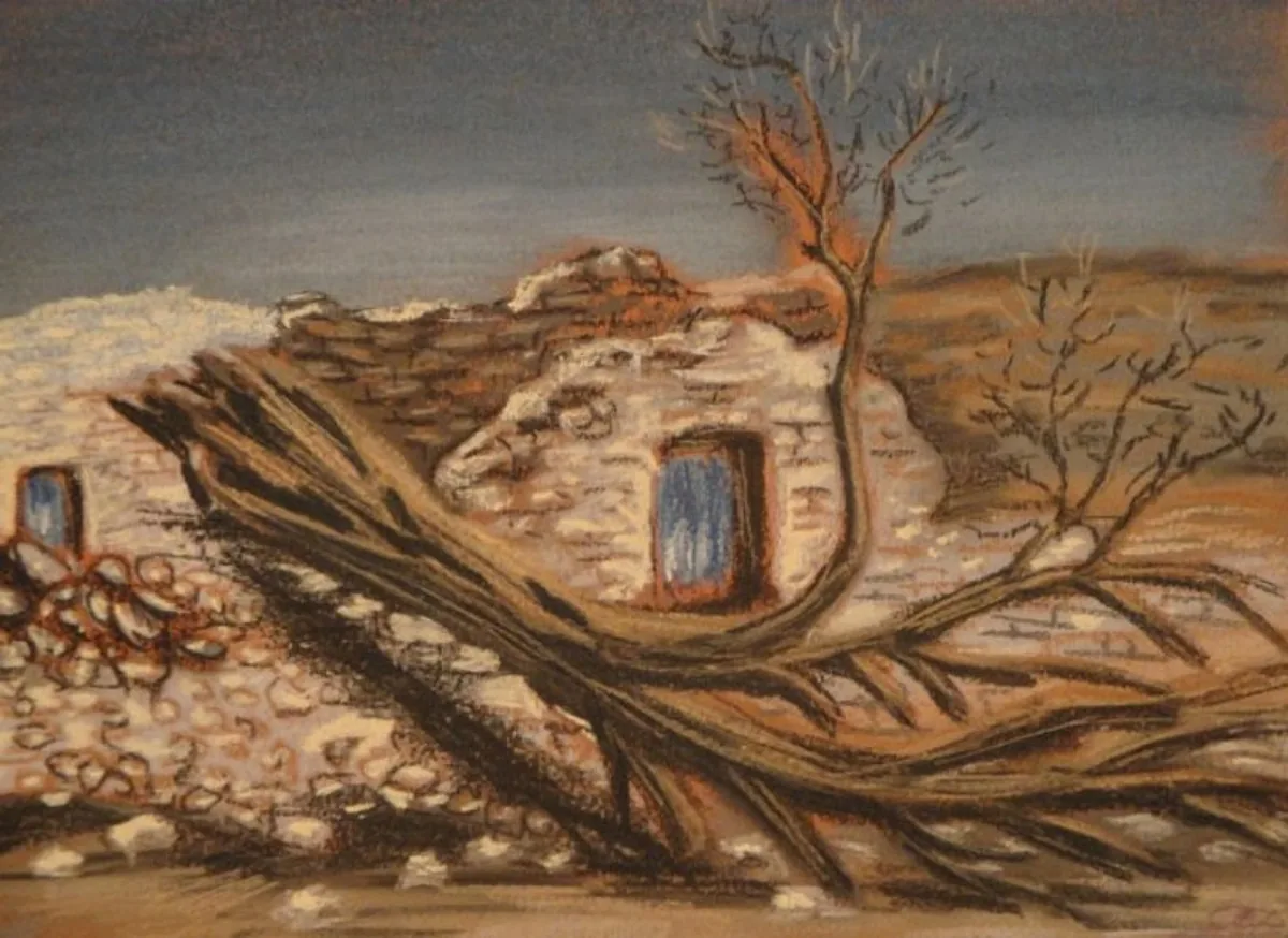 Руины. Марокко. 2008. Бумага, пастель. 24х32