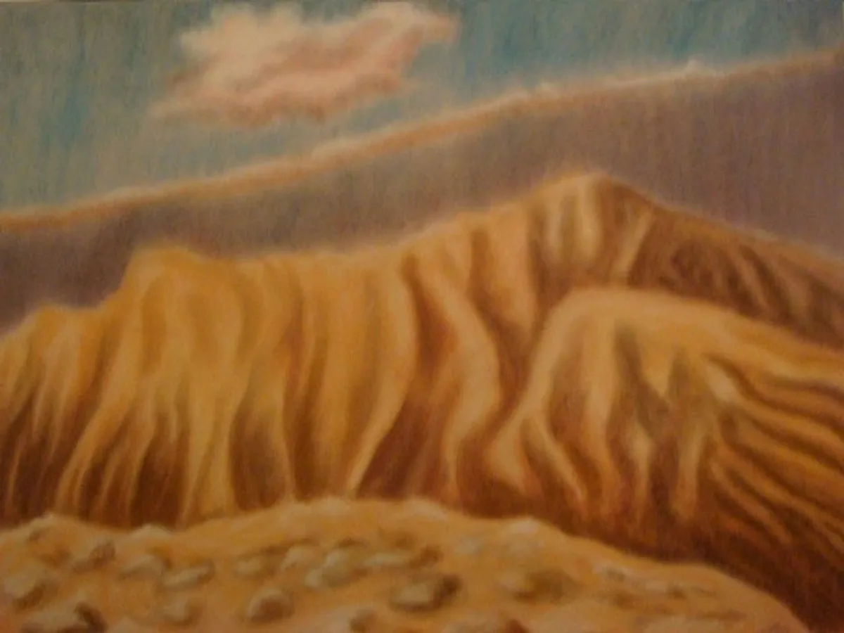 Облако. Пирин. Болгария. 2009. Бумага, пастель. 48х64