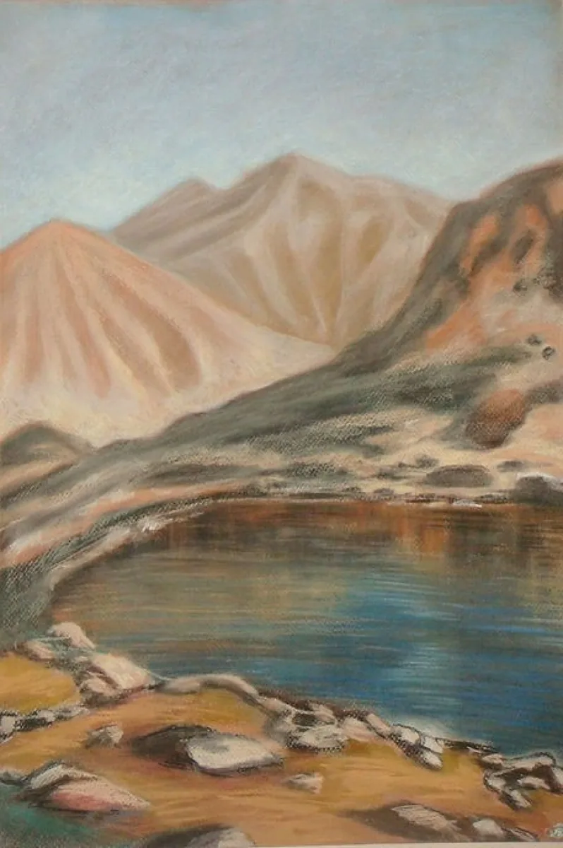 Попово озеро. Болгария. 2008. Бумага, пастель. 52х36