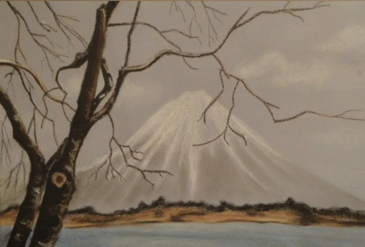 Фудзи-сан. Япония. 2008. Бумага, пастель. 45х60