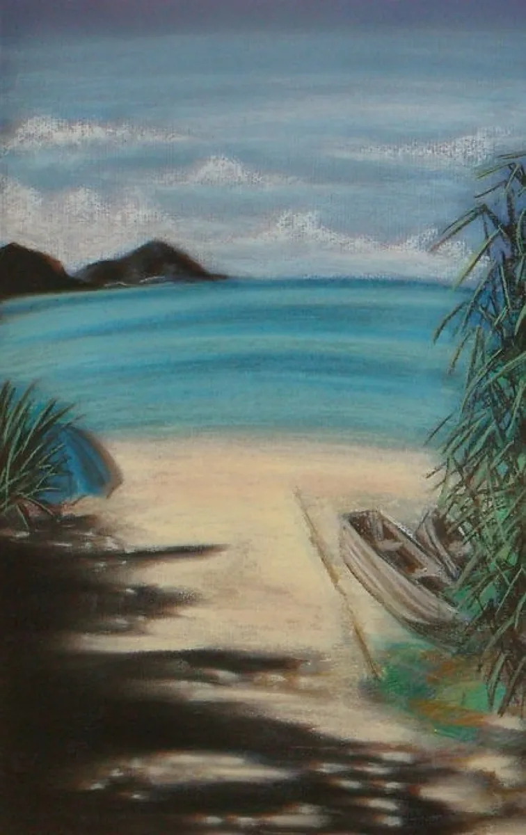 Берег океана. Такашики. 2008. Бумага, пастель. 49х35