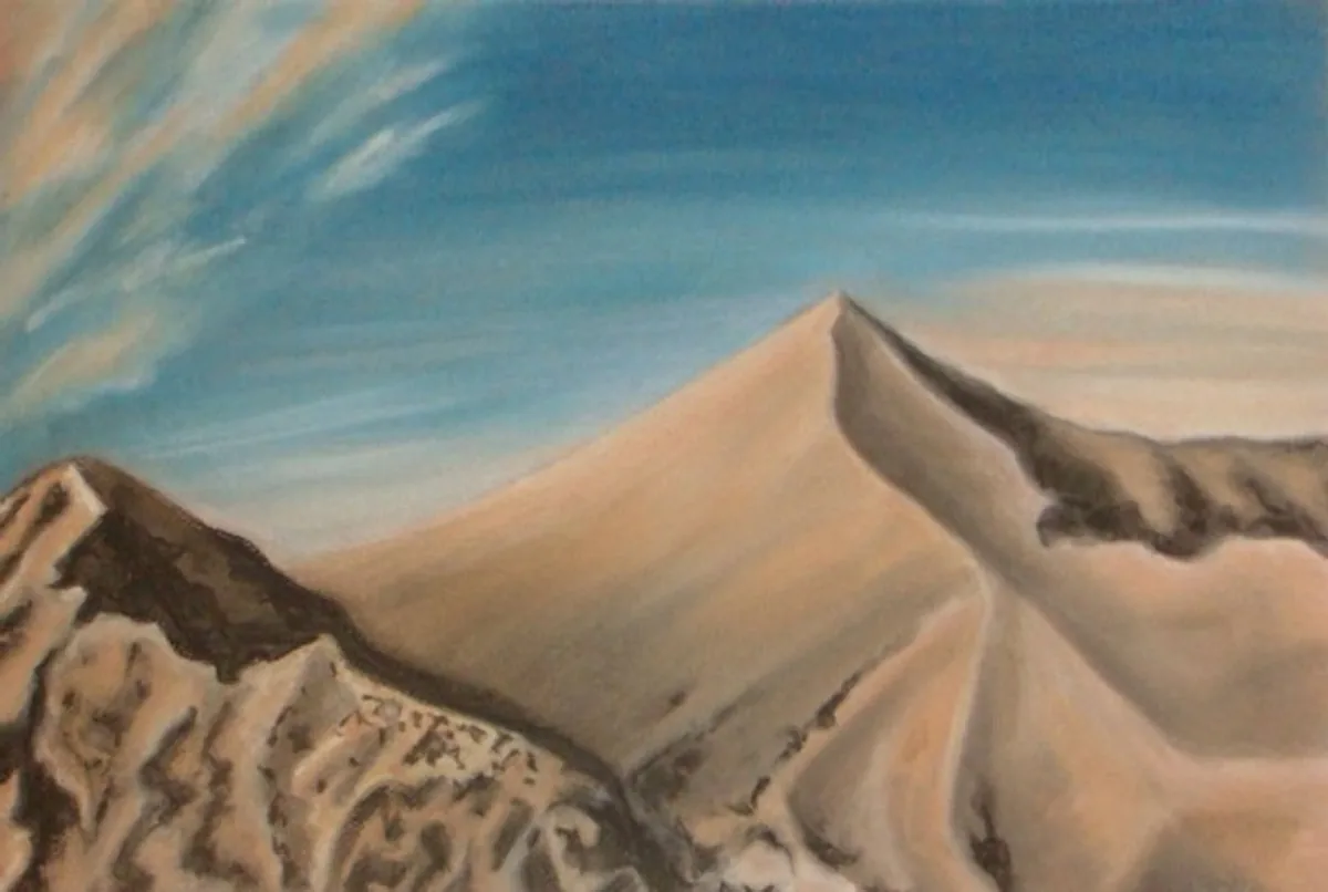 Гора Вихрен. 2009. Бумага, пастель. 36х54