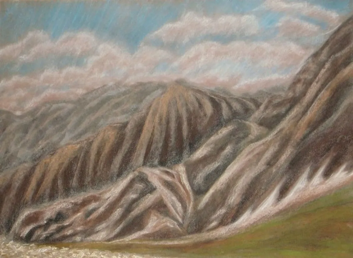 Горная страна. Болгария. 2008. Бумага, пастель. 52х72