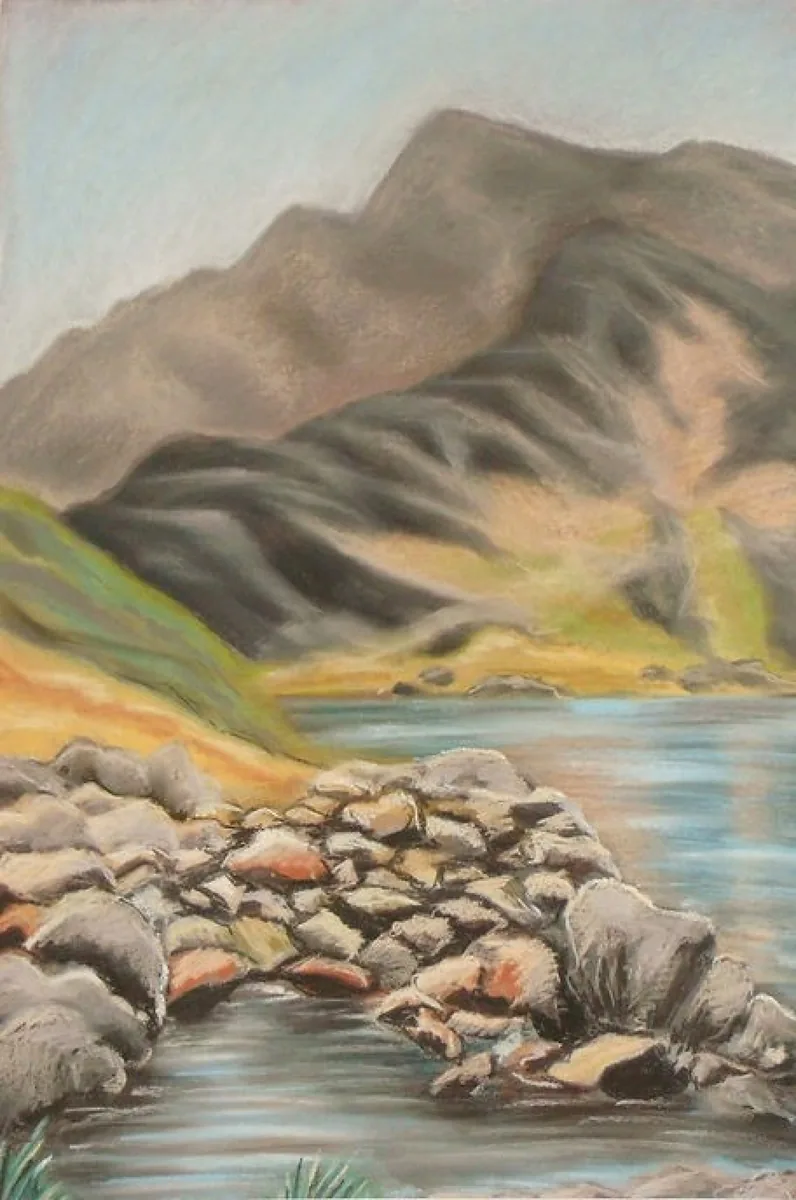 Попово озеро. Болгария. 2008. Бумага, пастель. 52х36
