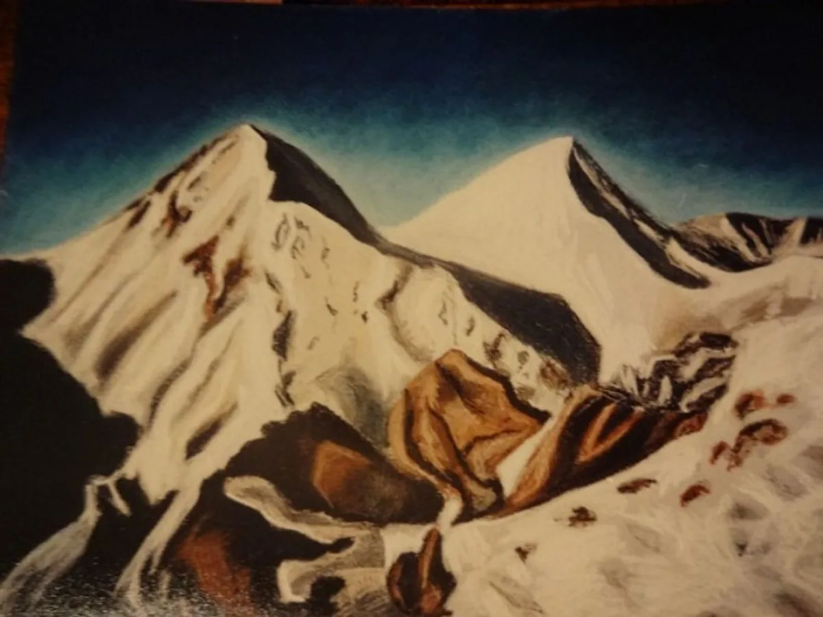 Гора Вихрен. Болгария. 2009. Бумага, пастель. 40х50