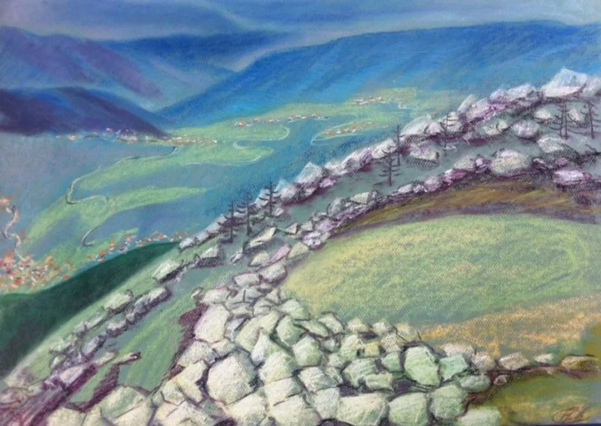 Волшебство. Витош. Болгария. 2014. Бумага, пастель. 50х69