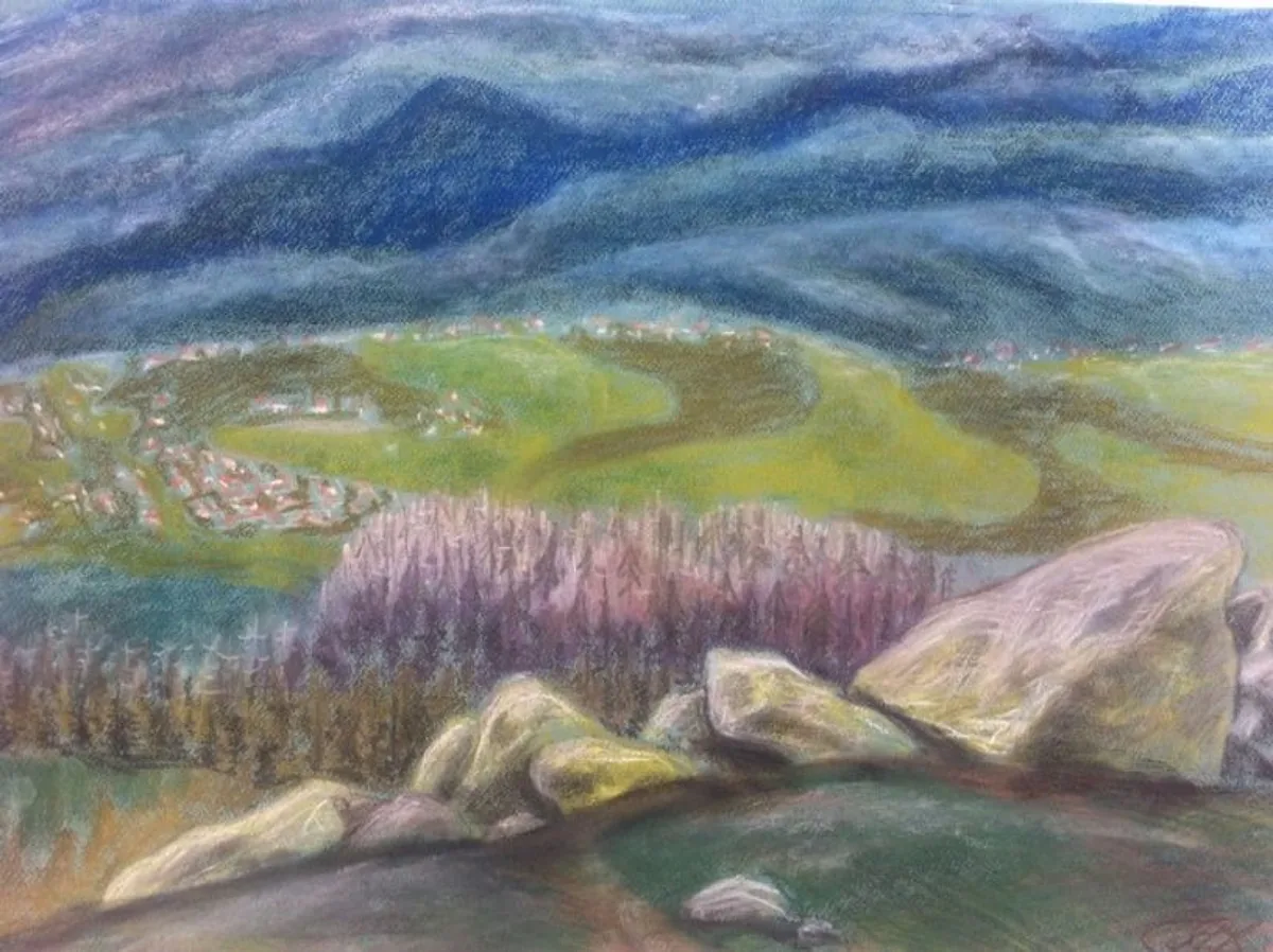 На Витоше. Болгария. 2014. Бумага, пастель. 50х69