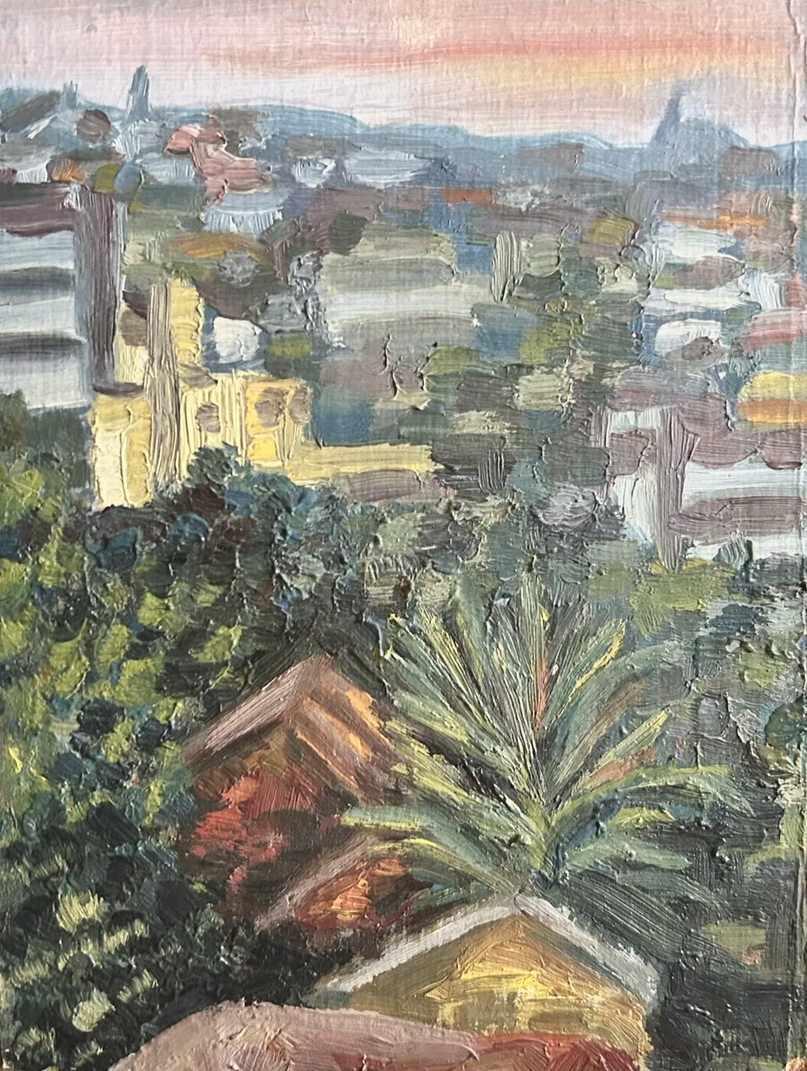 Сайгон. Картон, масло, 23х18