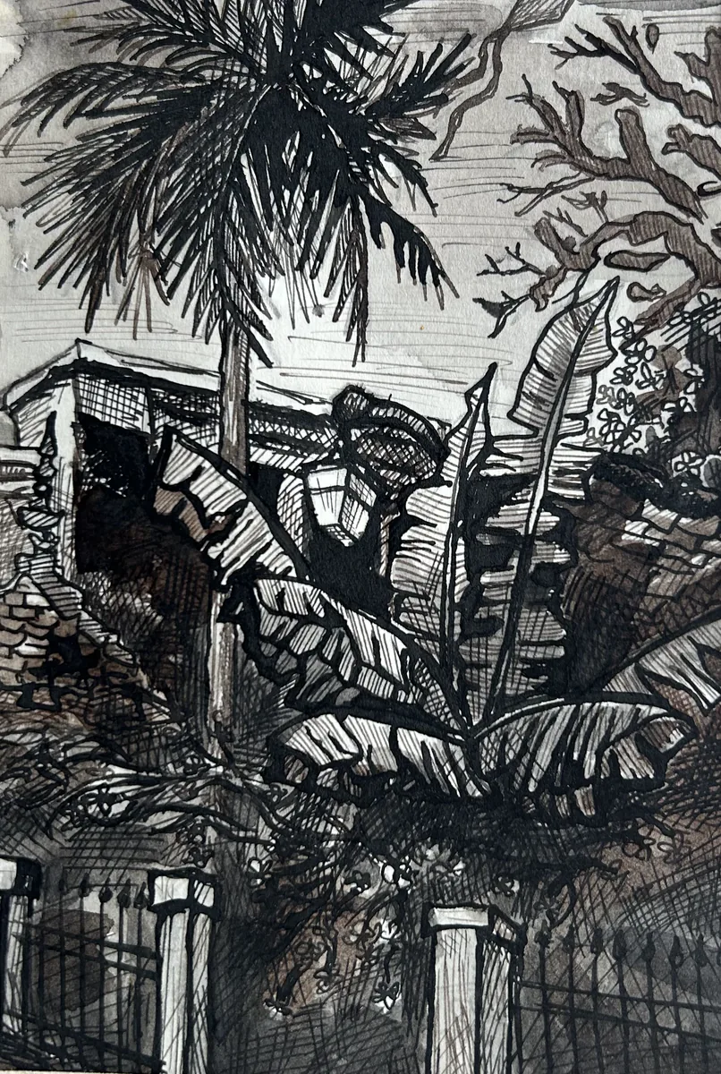 Сайгон. 1988. Бумага, тушь. 18х12